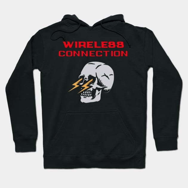 Skull logo Hoodie by Wireless Connection shop